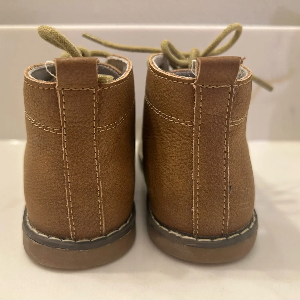 L’Amour toddler boys Brown leather shoes size 9 - Picture 3 of 7